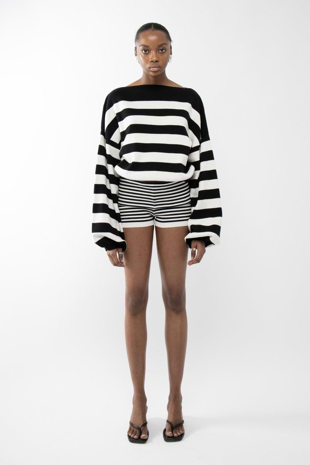 Striped Rib Shorts