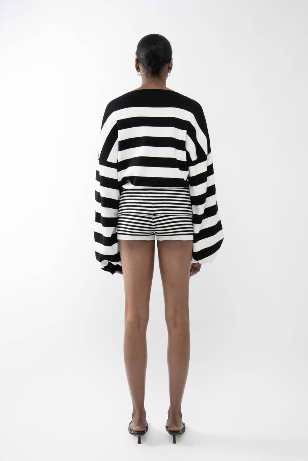 Striped Rib Sweater