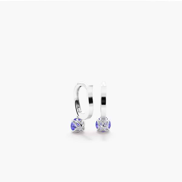 Diamond Drop Earrings In Gold & Platinum | Austen & Blake UK