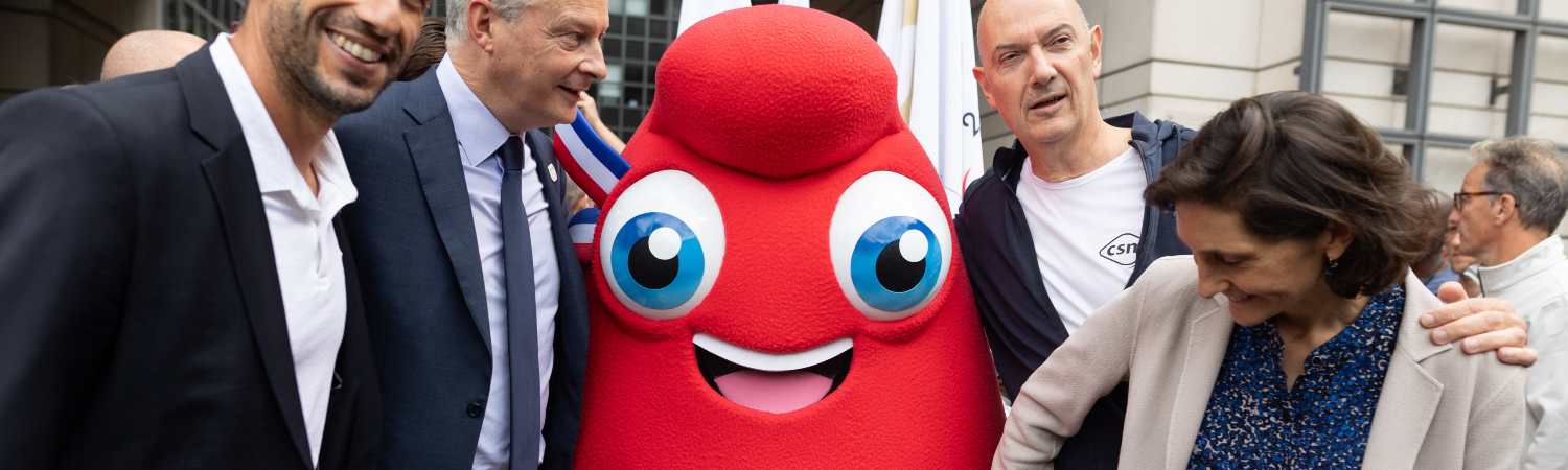 Phyrge la mascota olímpica de Paris 2024