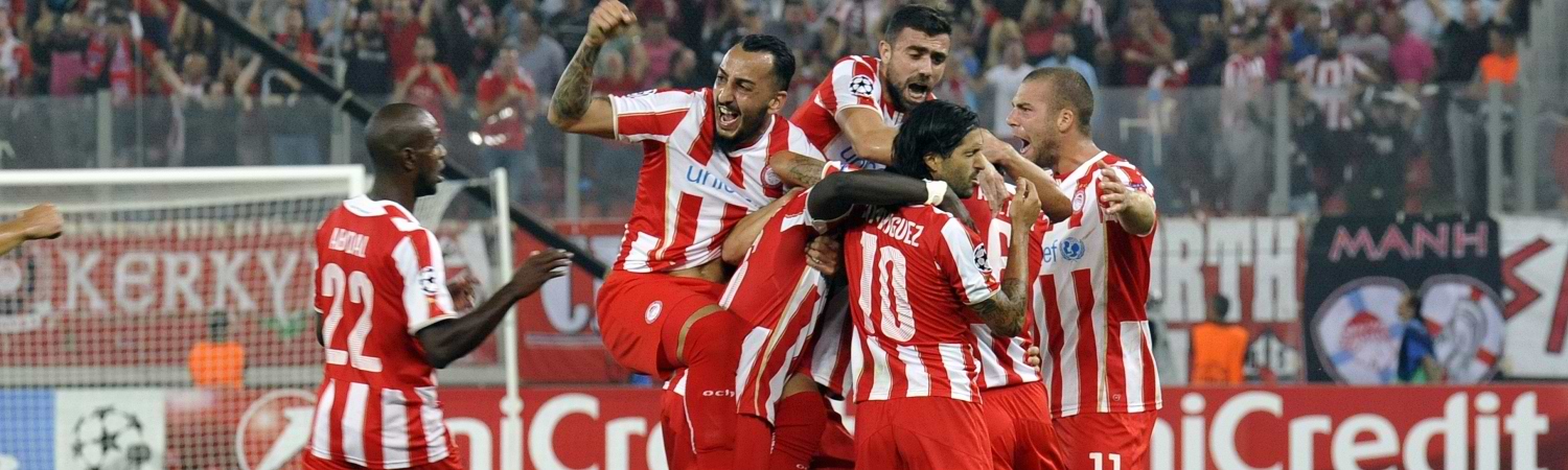 Olympiacos Jugadores Celebrando partido Marzo 2025