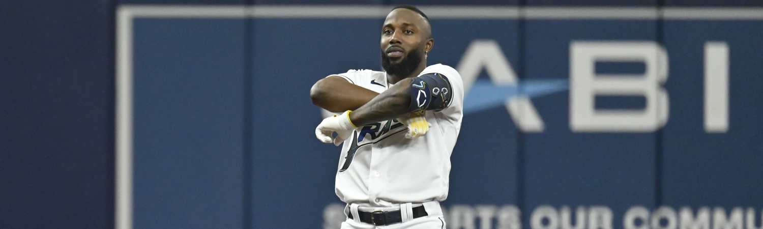 Randy Arozarena jardinero en los Tampa Bay Rays de la MBL