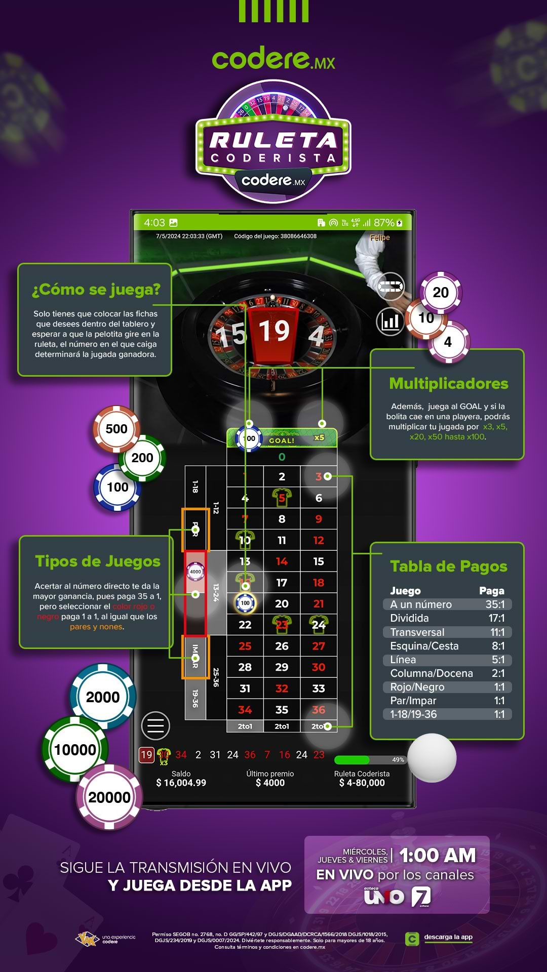 Infografia Ruleta