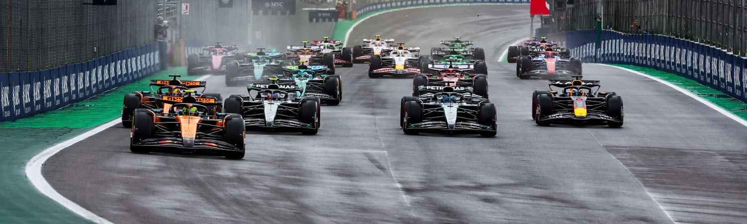 Norris, Piastri y Verstappen