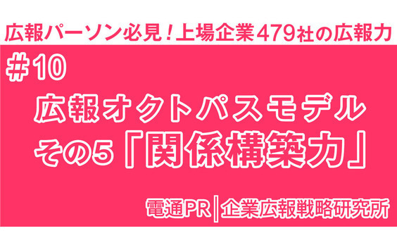 広報オクトパスモデル 

その6「関係構築力」