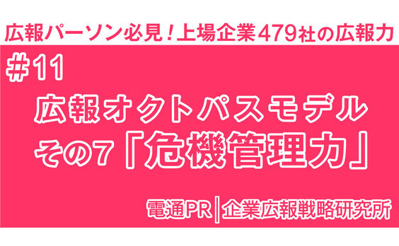 広報オクトパスモデル 

その7「危機管理力」