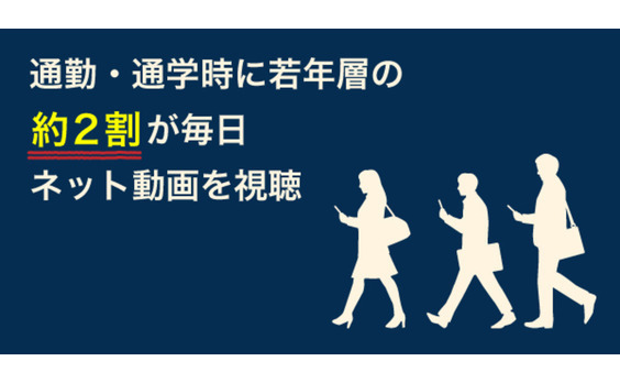 動画視聴のゴールデンタイム（通勤・通学時）を調査