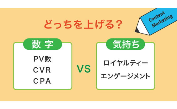 数字を上げるか 気持ちをアゲるか