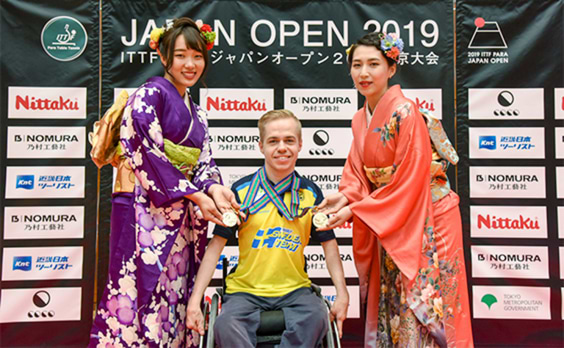 パラ卓球の国際大会 
日本初開催 
世界のトップ選手が熱戦