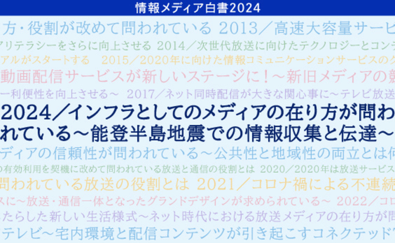 「情報メディア白書」巻頭言に見るメディアの役割と在り方