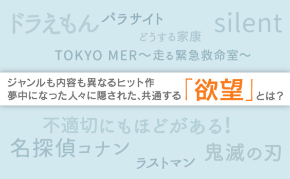 あの ヒットコンテンツは、どんな欲望を持つ人に支持されているのか！？
～『11の欲望』を基点に、話題のヒットコンテンツ48作品との関係性をひもといてみた