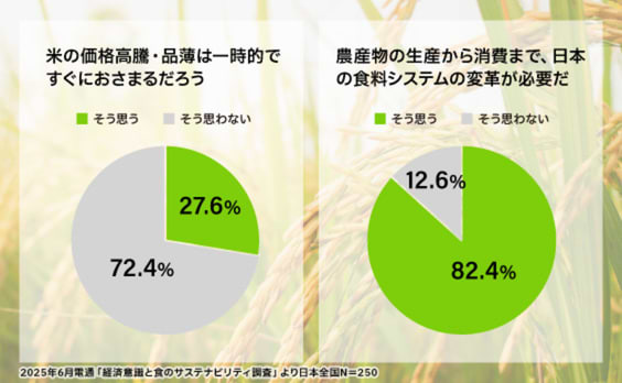 「令和の米騒動」の中で聞く、日本の食料システムと消費の意識
―サステナビリティとプライシング①―