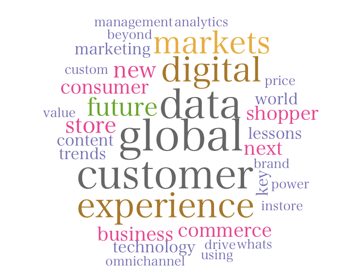 「Consumer Experience(Consumer Centric)」「Big Data」「Personalization」「In Store」「Mobile」