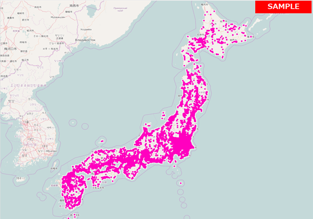 都道府県別の滞在ユーザー数が分析できます。