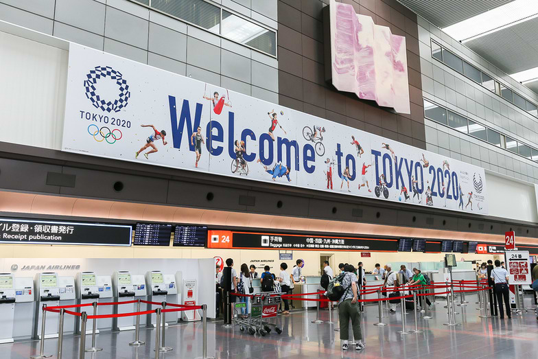 Welcome to TOKYO 2020空港装飾