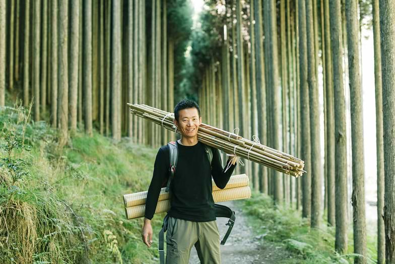 帰案の設計・製作を手掛ける山中工務店の稲井田将行氏