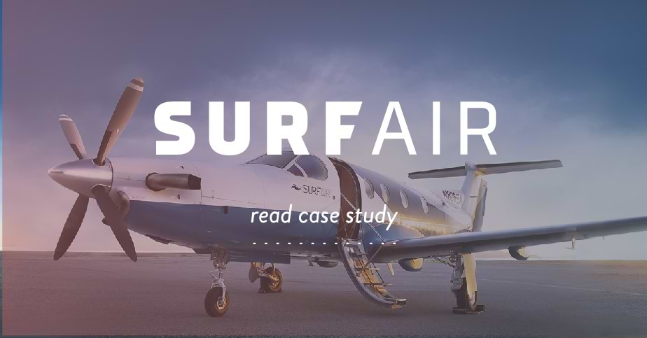 【実例1】航空機の月額定額（乗り放題）サービスを提供する「SURF AIR」