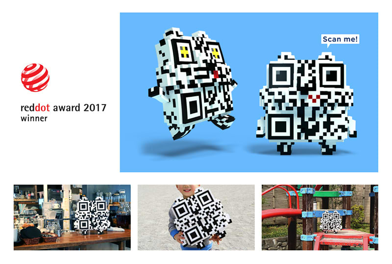 QRのキャラクターデザイン「Mr.QR」