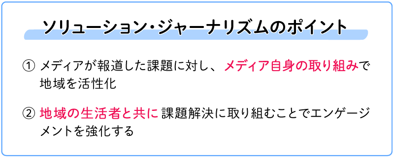 ソリューション・ジャーナリズムのポイント