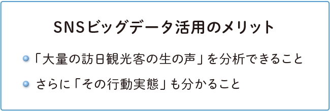 SNSビッグデータ活用のメリット