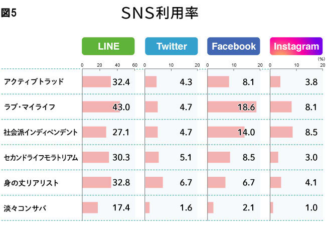 図5　SNS利用率