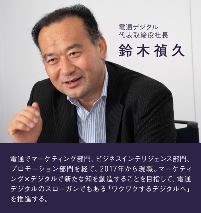 鈴木禎久氏（電通デジタル代表取締役社長）