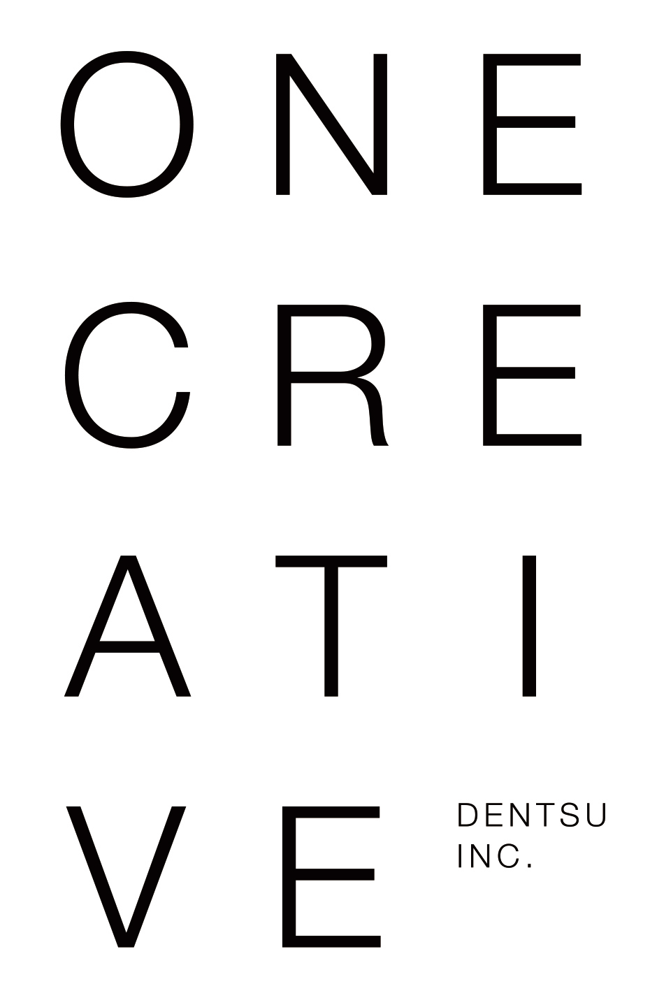 電通のクリエイターによるアート展「ONE CREATIVE」ポスター