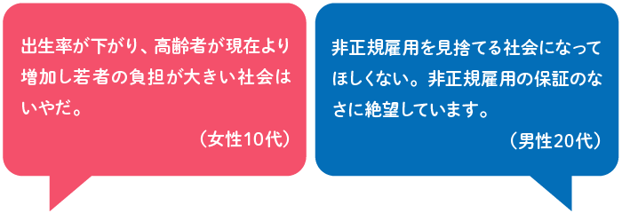 若者調査コメント