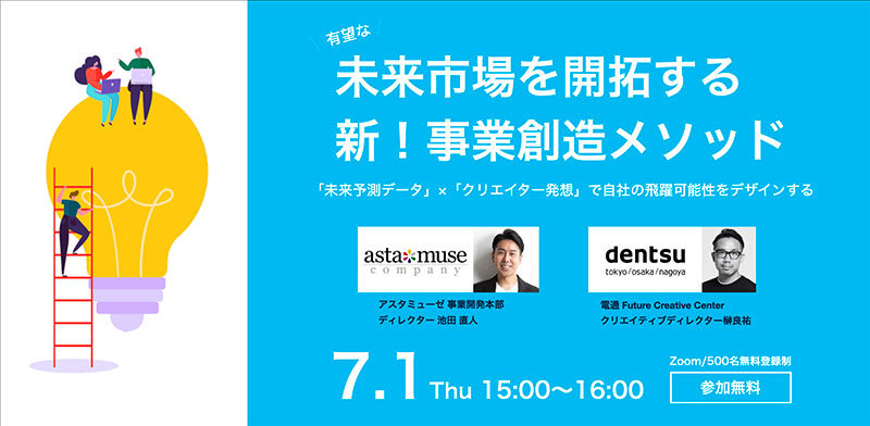 有望な未来市場を開拓する 新！事業創造メソッド  「未来予測データ」×「クリエイター発想」で自社の飛躍可能性をデザインする