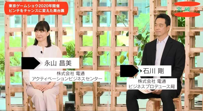 永山昌美氏。株式会社電通 アクティベーションビジネスセンター／石川剛氏。株式会社電通 ビジネスプロデュース局