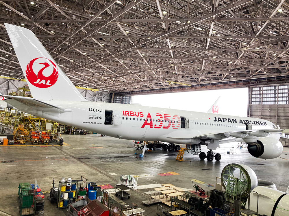 JAL格納庫（写真提供：日本航空）