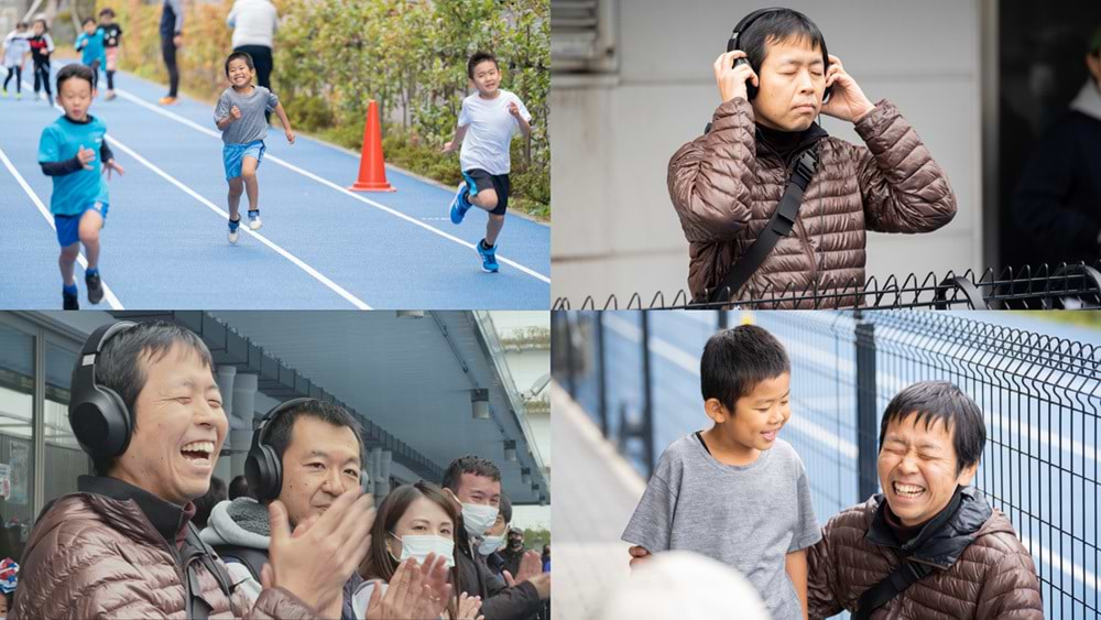 子どもの運動会で小学生50m走のAI実況を生成