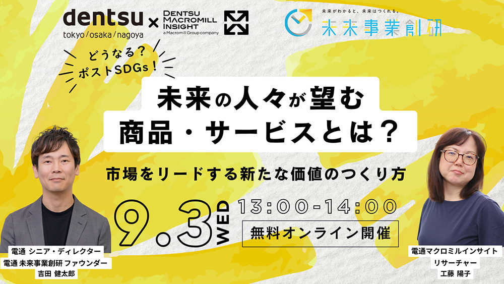 「未来の人々が望む商品・サービスとは？」