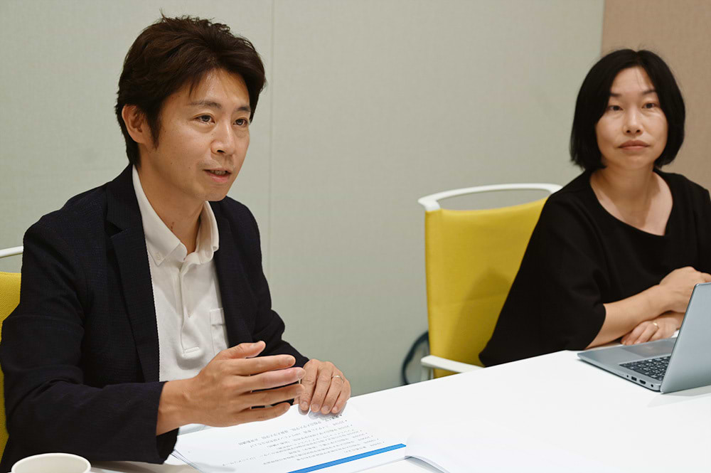 安田教授、田中氏