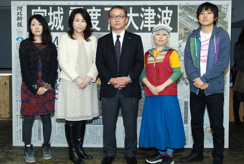 左から佐藤さん、下長瀬さん、佐藤東京支社長、はらださん、ムトウさん