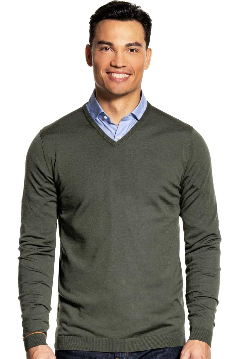 Joe V-neck Extra Long Classy Moss