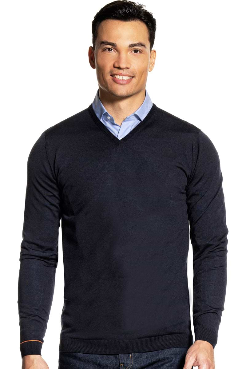 Joe V-neck Extra Long Very Dark Navy