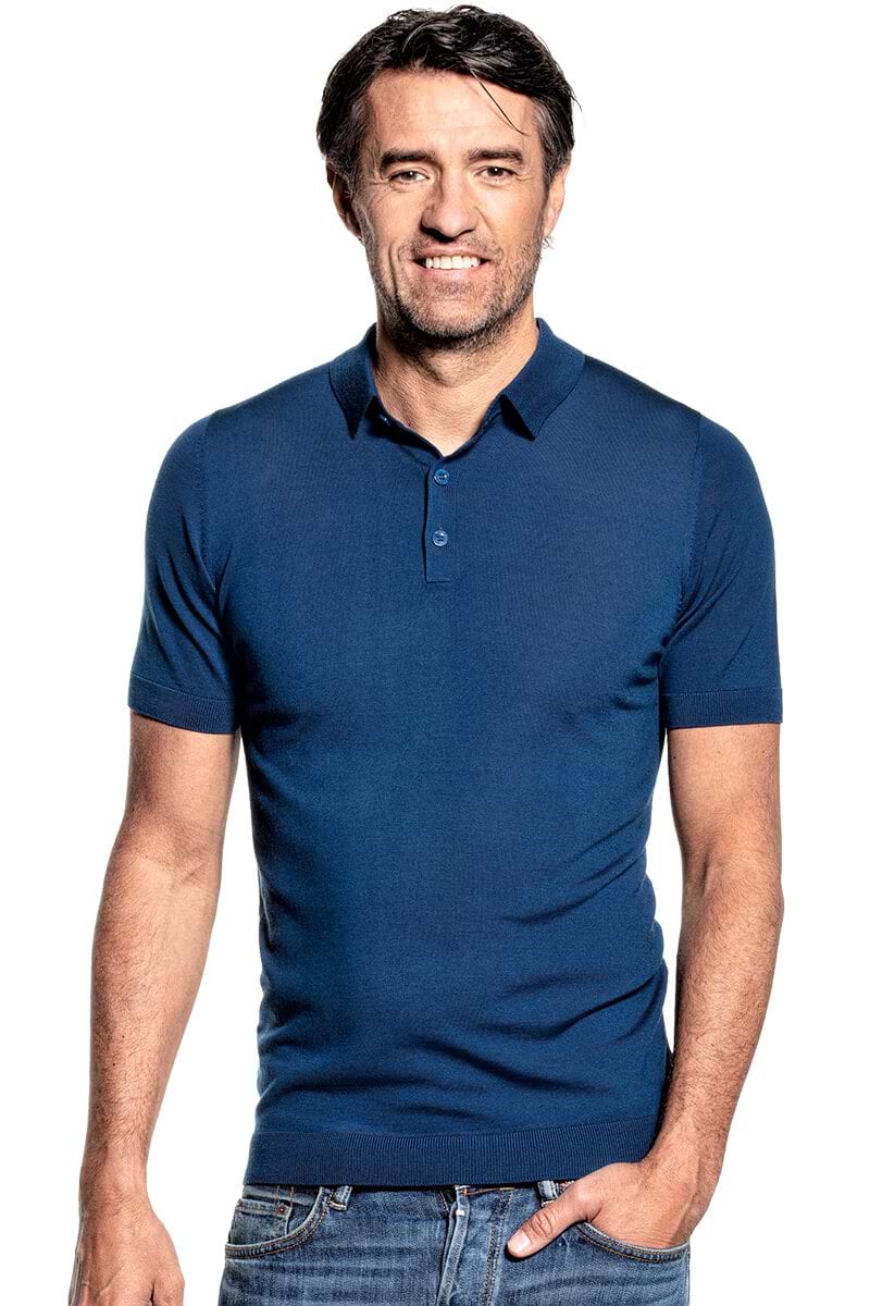 Riva Buttons Short Sleeve Bright Navy
