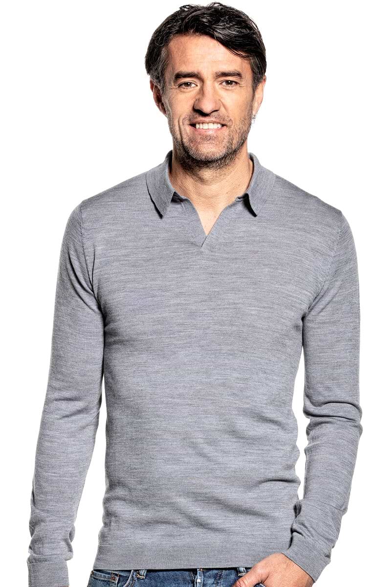 Joe Riva Long Sleeve Silver Grey