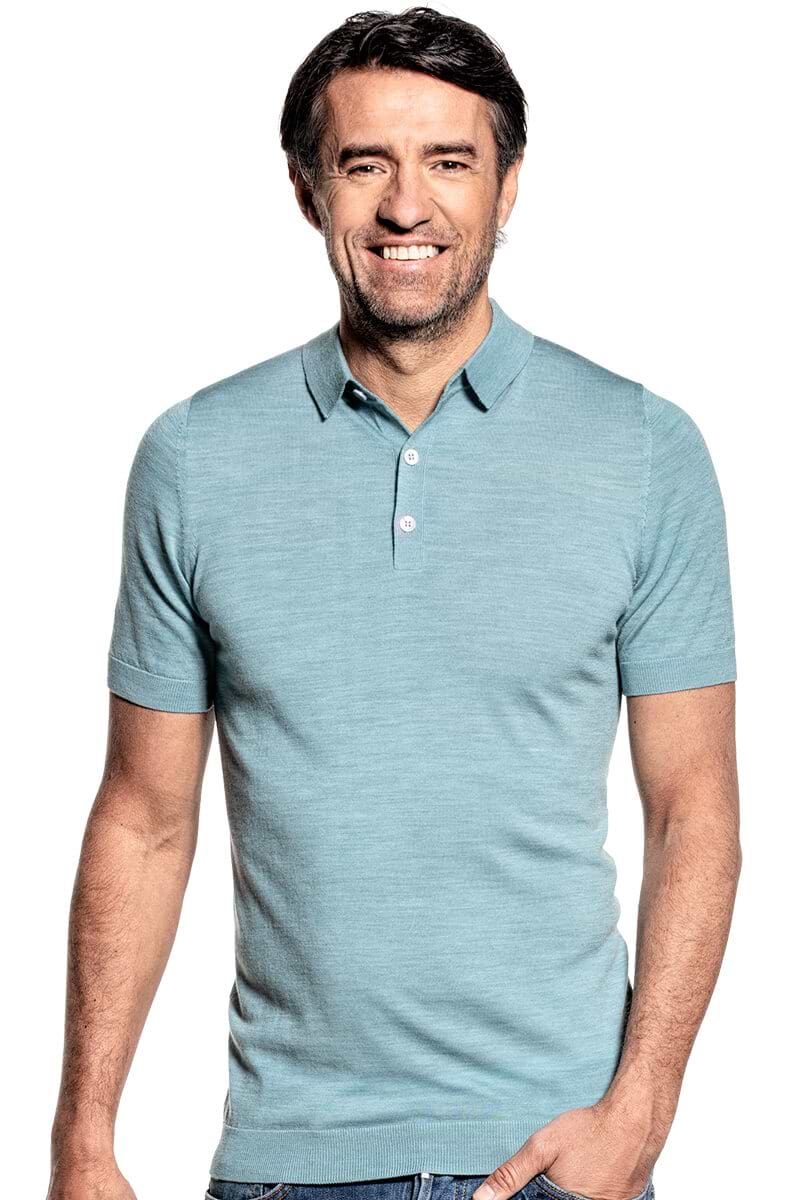 Joe Riva Buttons Short Sleeve Mythos Blue
