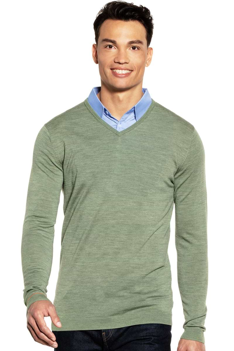 Joe V-neck Extra Long Agave Green