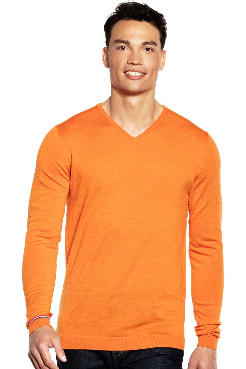 Joe V-neck Extra Long Dutch Orange