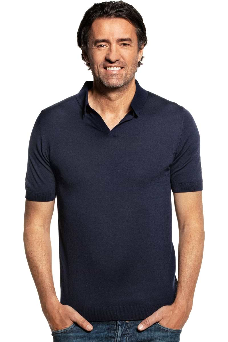 Joe Riva Short Sleeve Navy Blue