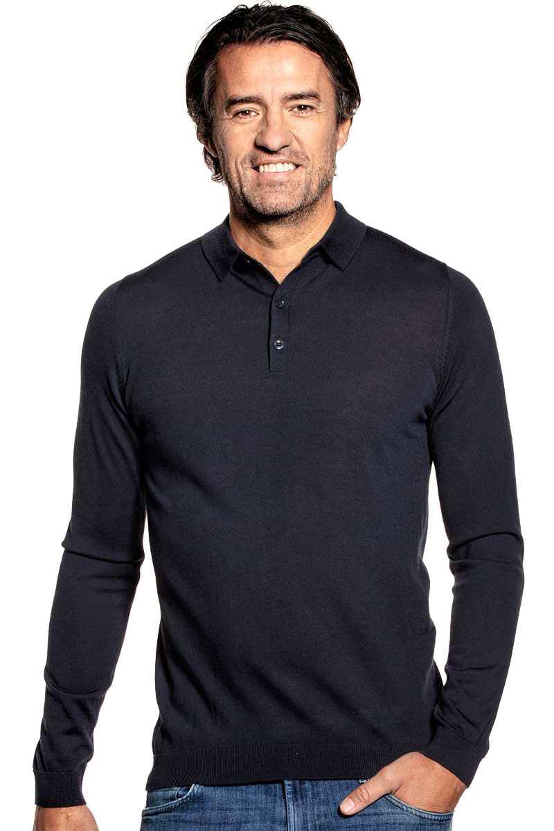 Joe Riva Buttons Long Sleeve Blue Grey