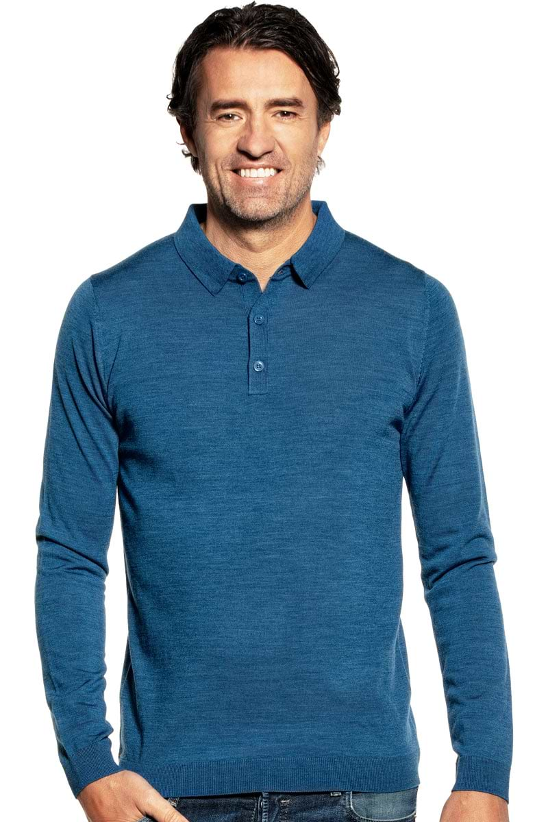 Riva Buttons Long Sleeve Federal Blue