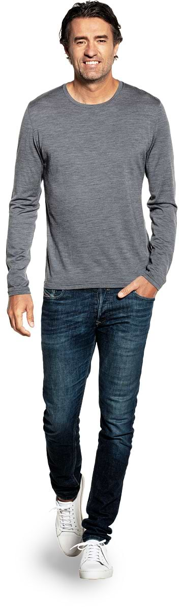 Shirt Long Sleeve Harvard Grey