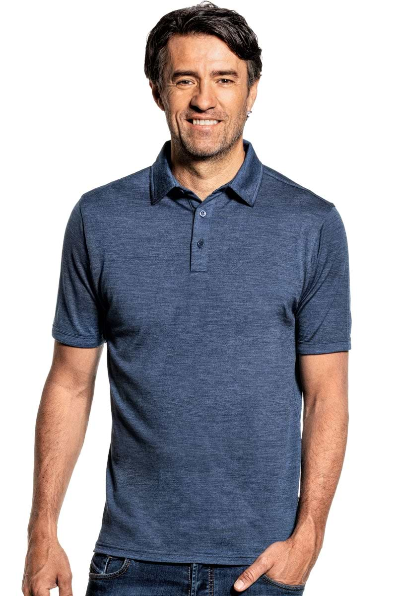 Shirt Polo Short Sleeve Coastal Blue