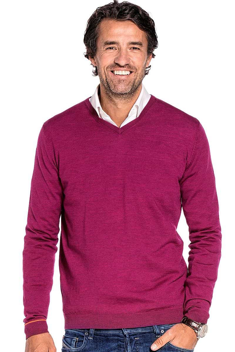 Joe V-Neck Juicy Raspberry