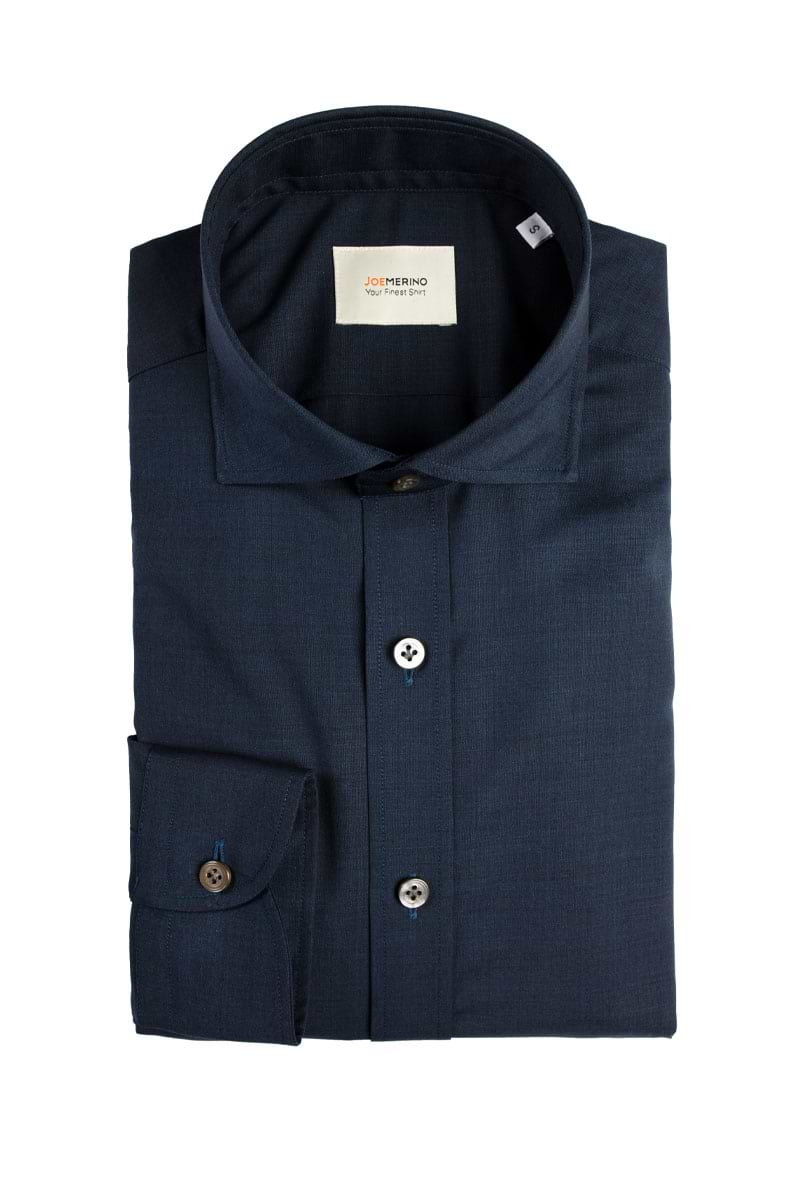 Joe Woven Shirt Navy Blue