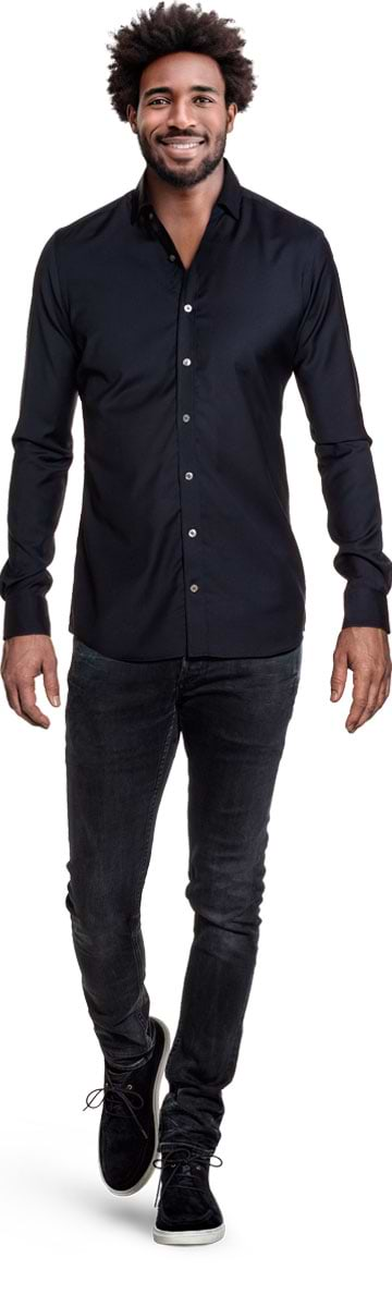 Joe Woven Shirt Very Dark Navy